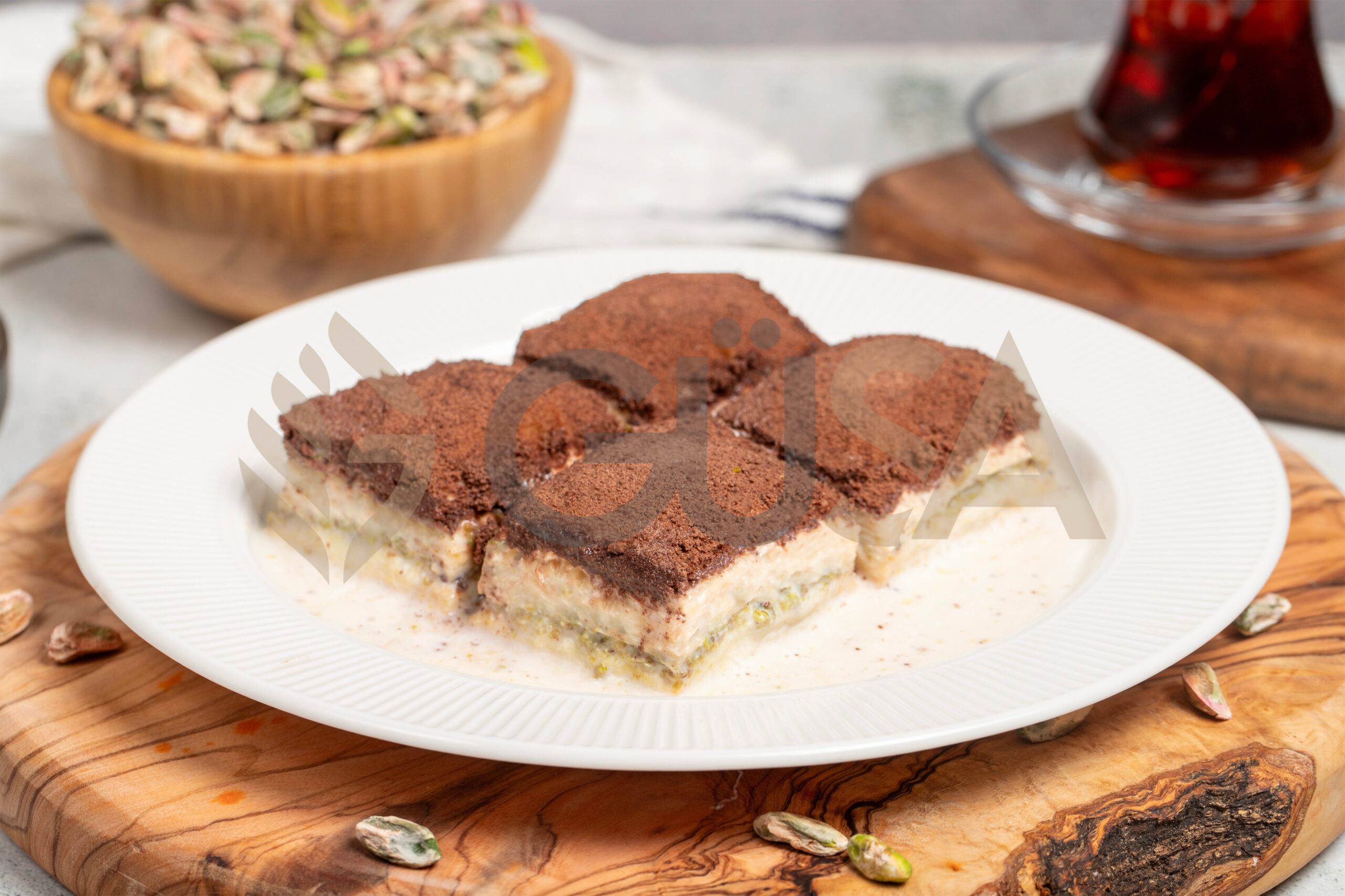 Gaziantep,Baklava,With,Pistachio,,Butter,Butter,,And,Gaziantep,Pistachio.,It